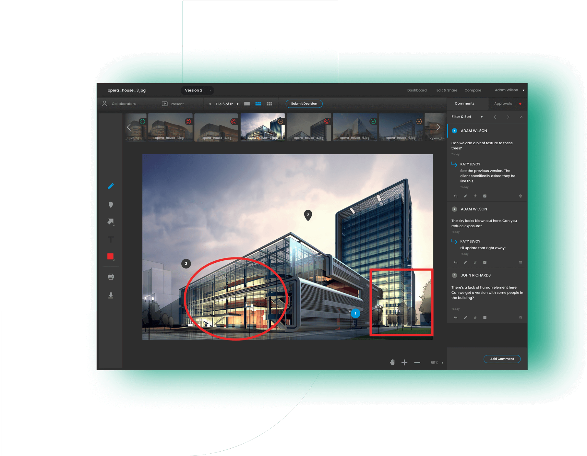 ReviewStudio markup tools