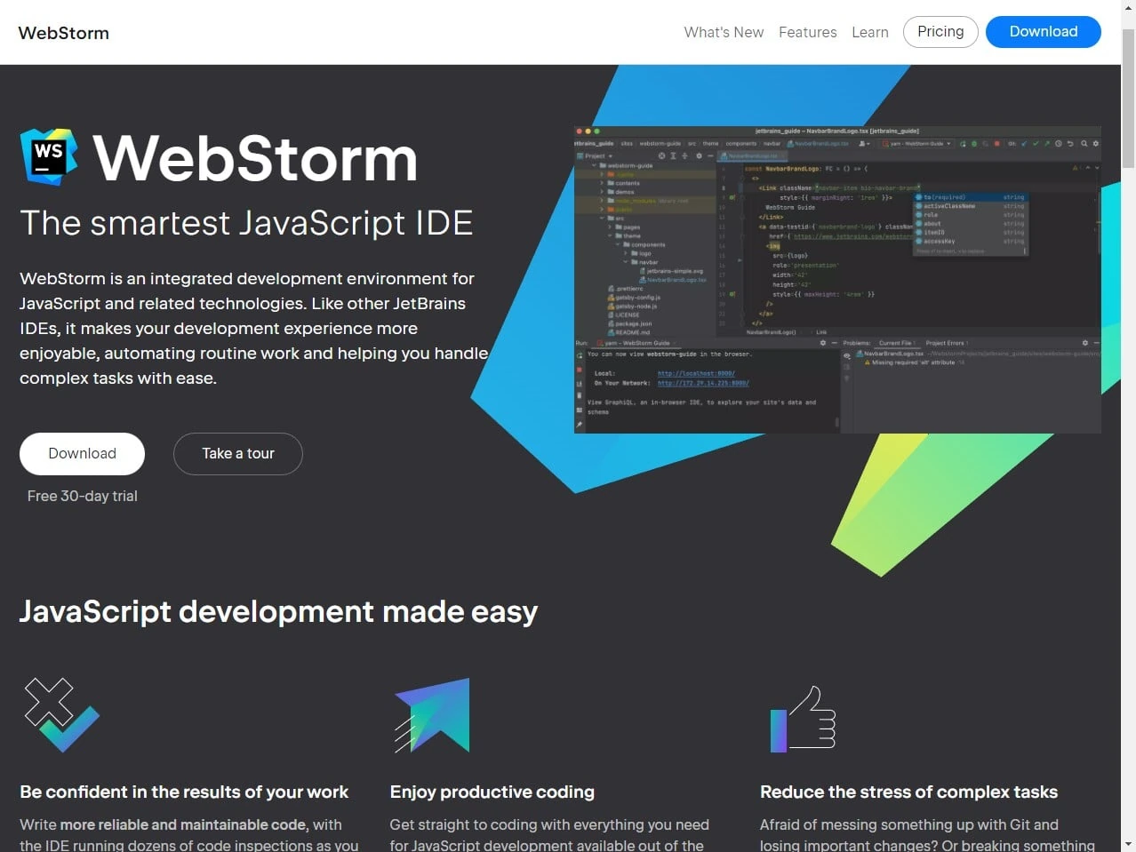 webstorm homepage